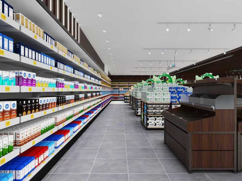 陝西超市裝修要點，陝西超市門店裝修施工，陝西生鮮超市裝修施工