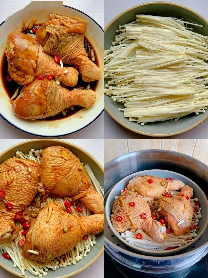 記得收藏！無油無水蒸雞腿，嫰到爆汁還低脂