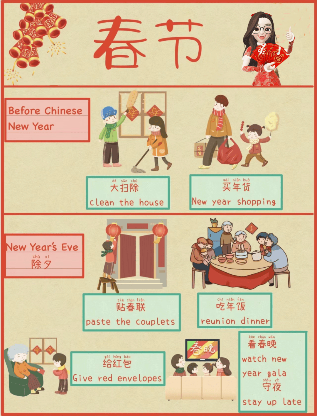 年味 + 英語雙豐收｜小學生也能看懂：春節動畫合集