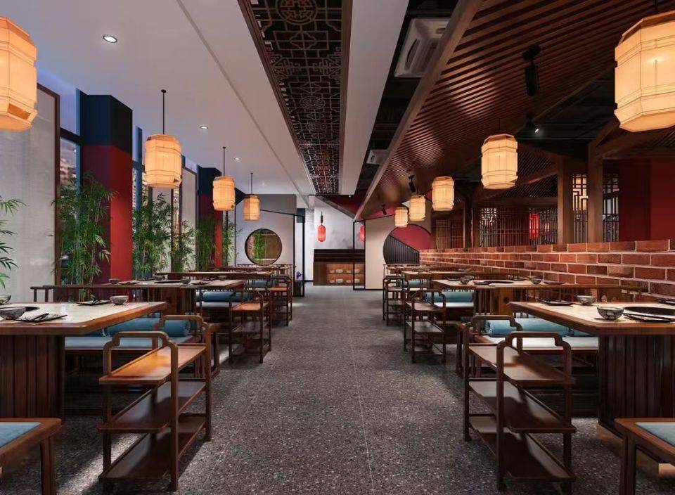 陝西餐飲裝修設計，陝西餐廳裝修設計施工，陝西連鎖店裝修施工