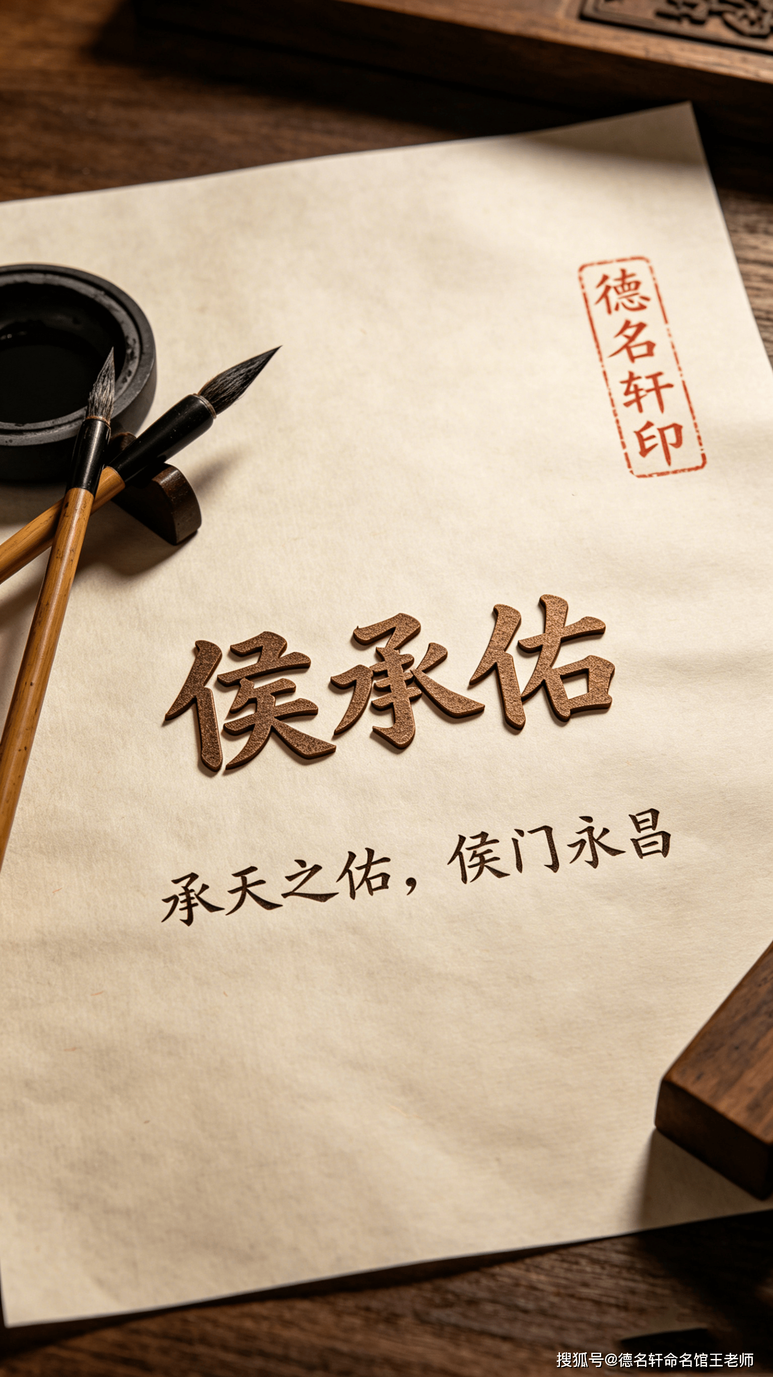 原創寶寶起名大全免費取名案例 侯承佑：承天之佑，侯門永昌