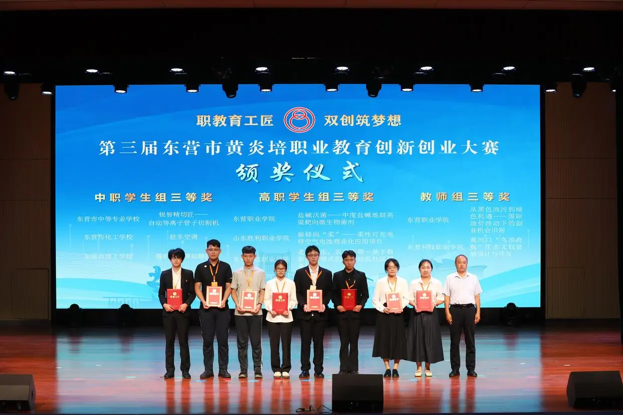 原創第三屆東營市黃炎培職業教育創新創業大賽決賽舉行