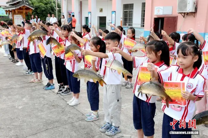 廣西侗鄉一小學期末獎勵“接地氣” 學子喜提豬腳鯉魚