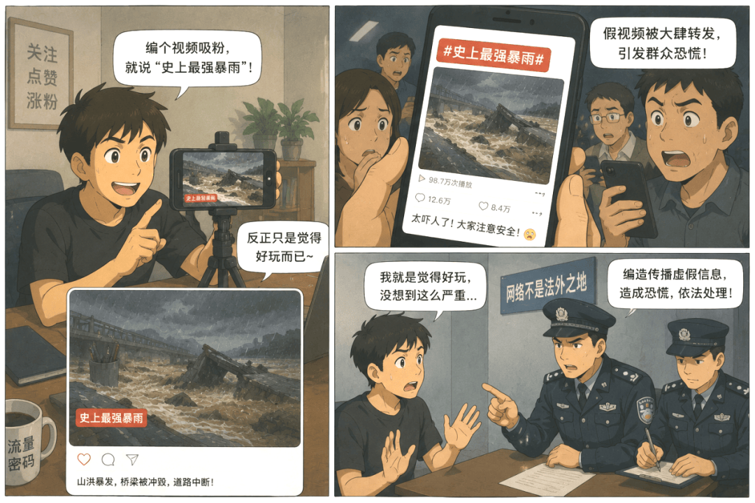 【關注】暴雨預警期間，這四類行為可能觸犯法律！