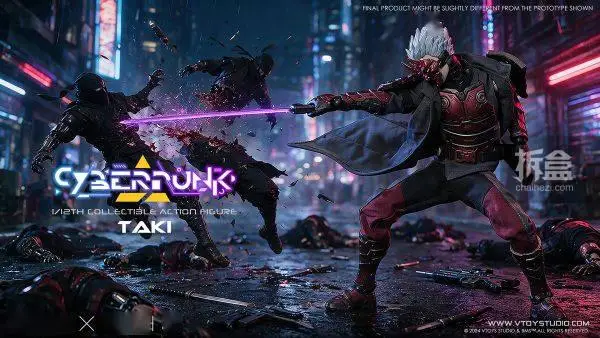 VTOYS 賽博朋克 武士 瀧 wf會展版 1/12可動收藏人偶